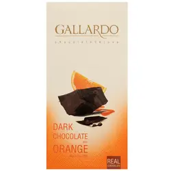 شکلات تخته ای تلخ با مغزی ژله ای پرتقالی گالاردو فرمند 80 گرم