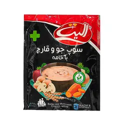 سوپ جو و قارچ با خامه نیمه آماده الیت پلاس 80 گرم