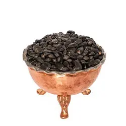 تخمه سیاه فندقی روغنی ممتاز فله وزن 250 گرم