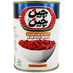 کنسرو لوبیا چیتی با سس گوجه فرنگی چین چین 400 گرم