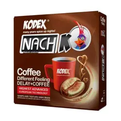 کاندوم کدکس مدل تاخیری قهوه بسته 3 عددی