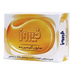 صابون نرم و مرطوب کننده گلیسیرینه فیروز 100 گرم