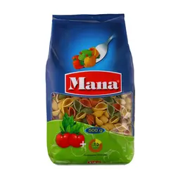 ماکارونی فرمی گوش ماهی سبزیجات مانا 500 گرم