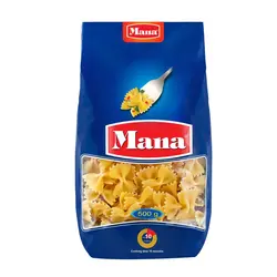 ماکارونی فرمی پروانه کوچک مانا 500 گرم
