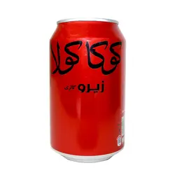 نوشابه زیرو کولا قوطی کوکاکولا 330 سی سی