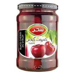 کمپوت گیلاس شیشه سحر 660 گرم