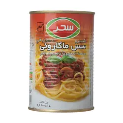 کنسرو سس ماکارونی با سویا و قارچ سحر 400 گرم