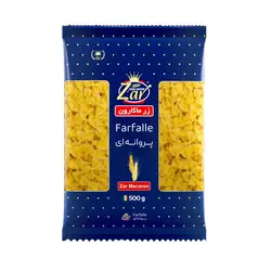 ماکارونی فرمی پروانه ای زر ماکارون 500 گرم