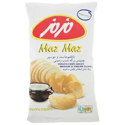 چیپس برگه سیب زمینی ماست و موسیر مزمز 65 گرم