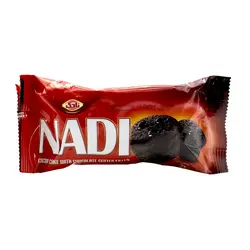 کیک کاکائویی با مغزی شکلات براونی دوقلو نادی 65 گرم