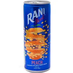 آبمیوه با طعم هلو قوطی رانی 240 میلی لیتر