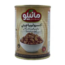کنسرو لوبیا چیتی با سس گوجه فرنگی آسان بازشو مانیلو 370 گرم