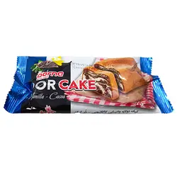 کیک دو لایه وانیلی کاکائویی در کیک درنا 50 گرم