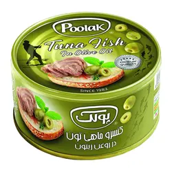 کنسرو ماهی تون در روغن زیتون پولک 180 گرم