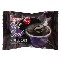 هات-کول کیک برانی با مغز کرم کاکائو ظرفی درنا 70 گرم