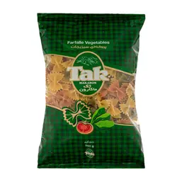 ماکارونی فرمی پروانه ای سبزیجات تک ماکارون 500 گرم