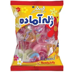 ژله آماده میوه ای قلبی دو رنگ فرمند 20 عددی