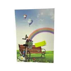 دفتر خط دار جلد کاغذی 100 برگ طرح نیمکت