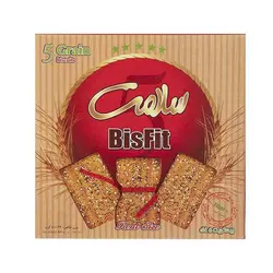 بیسکویت 5 غله با تزیین خرفه و کنجد بیس فیت سلامت 800 گرم