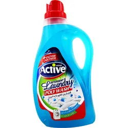مایع لباسشویی پلی واش آبی اکتیو 2500 گرم