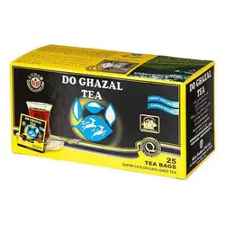 چای کیسه ای ارل گری معطر دو غزال 25 عددی