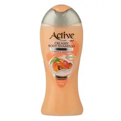 شامپو بدن کرمی هلو و بادام اکتیو 400 گرم