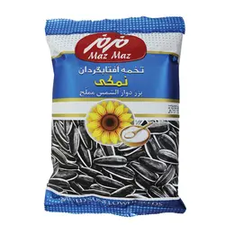 تخمه آفتابگردان نمکی پوست دار مزمز 105 گرم