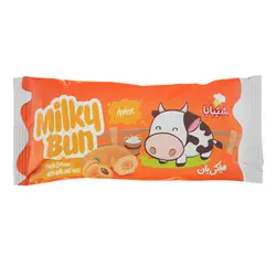 کیک کرمدار میلکی بان با طعم زردآلو شیبابا 50 گرم