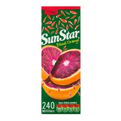آبمیوه پرتقال سرخ سان استار 240 میلی لیتر