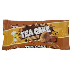 تی کیک روغنی ساده – کاکائو با مغز کرم کاکائو و طعم فندق دوقلو شیبابا 60 گرم