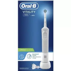 مسواک برقی VITALITY Oral_B  100مدل cross ACTION سفید رنگ