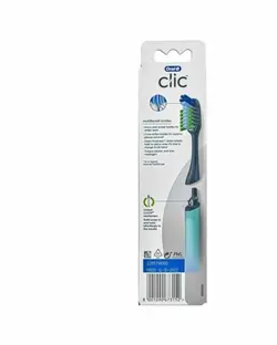مسواک دستی اورال  بی کلیک  با سری قابل تعویض  Oral-B Clic Teal Manual Toothbrush