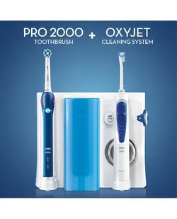 واتر جت اورال بی مدل oxyjet +مسواک برقی اورال بی مدل پرو 2000.(ORAL B  OXIJET+PRO 2000)