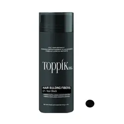 قیمت و خرید پودر پرپشت کننده مو تاپیک هیر فیلر کد 01 رنگ مشکی تیره وزن 25 گرم - پرفیکا