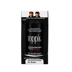 قیمت و خرید پودر پرپشت کننده مو تاپیک هیر فیلر کد 04 رنگ قهوه‌ای وزن 50 گرم - پرفیکا