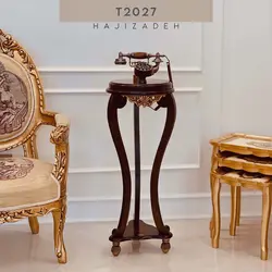 GRAND PHONE تلفن ایستاده چوبی قهوه ای  T-2027