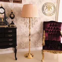 MGM ام جی ام اباژور کنار سالنی کریستال خور طلایی و  انتیک پایه پیچ کد 261 - 262GOLD