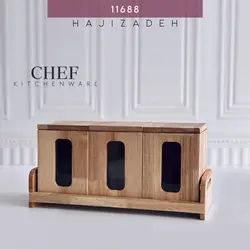 NICE WOOD نایس وود  چوب  پنجره دار  پاسماوری 3 تایی کد 119 11688