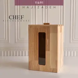 NICE WOOD نایس وود  چوب  پنجره دار سطل برنج کد 115 - 11691