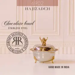 NEW SUN  نیوسان ظروف استیل هندی مدل فرشته شکلات  خوری  NS-6902