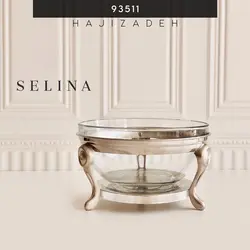 SELINA سلینا  سوفله استیل طرح نگین صدفی سالاد خوری  93511