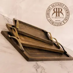 WHITE وایت پلی وود  سینی چوبی متوسط  7184