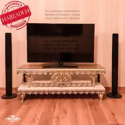 اپولوم الیاژ میز تلویزیون TV طلایی  2951