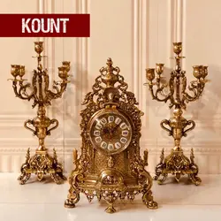 اپادانا برنجی  ساعت و شمعدان کنت  8792