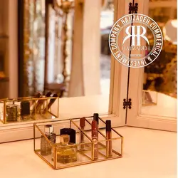 تیبگزیران  برنجی  استند 5 خانه شیبدار طرح 1 - GOLD-900