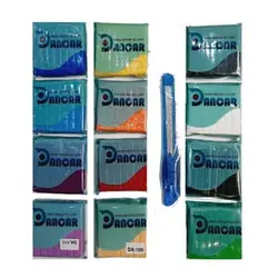 پک 12 رنگ خمیر پلیمری(فیمو)برند دانکار به همراه کاتر