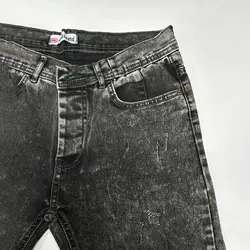 شلوار لی پاور کش ذغالی سیر کد 2004