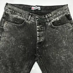 شلوار لی پاور کش ذغالی سیر کد 2004