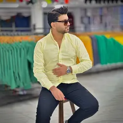 پیراهن بنگال کش لیمویی کد 4014