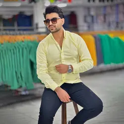 پیراهن بنگال کش لیمویی کد 4014